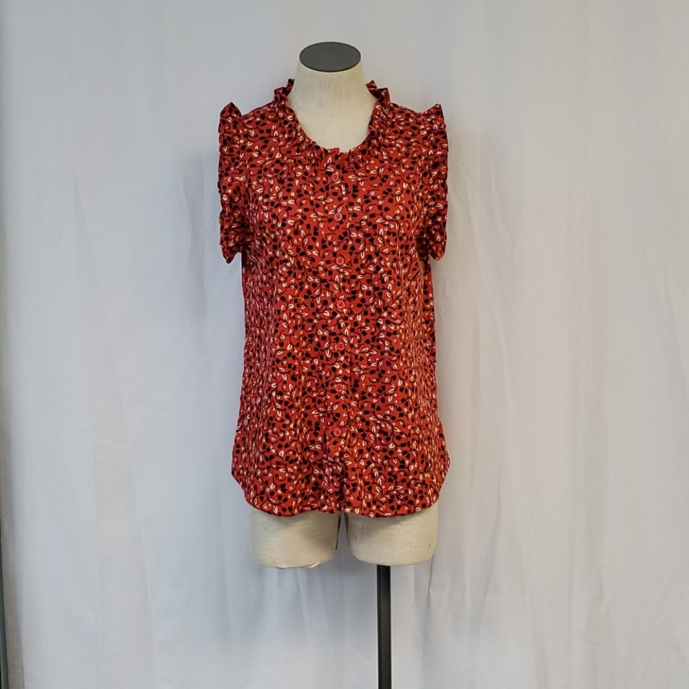 Who What Wear Button Front Sleeveless Top